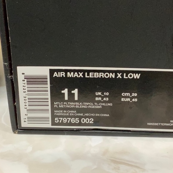 Nike Air Max Lebron X Low ‘Akron Aeros’ - Picture 7 of 7